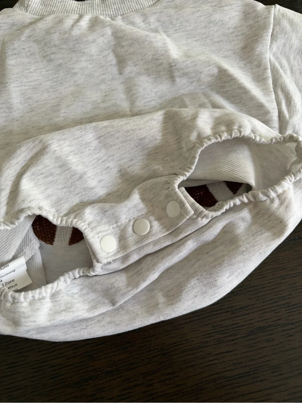 Baby Football Bow Sweatshirt Bodysuit